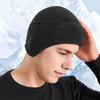 Unisex Winter Cap Helmet Inner Lining Cap Ear Elastic Dome Anti Slip Outdoor Camping Skiing Cycling Cap Heat Retentio