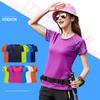 Women Quick Dry Short Sleeve Sports Running T Shirt Breathable Slim Tops Yoga T-shirts Tees Fitness Gym Workout Shirts