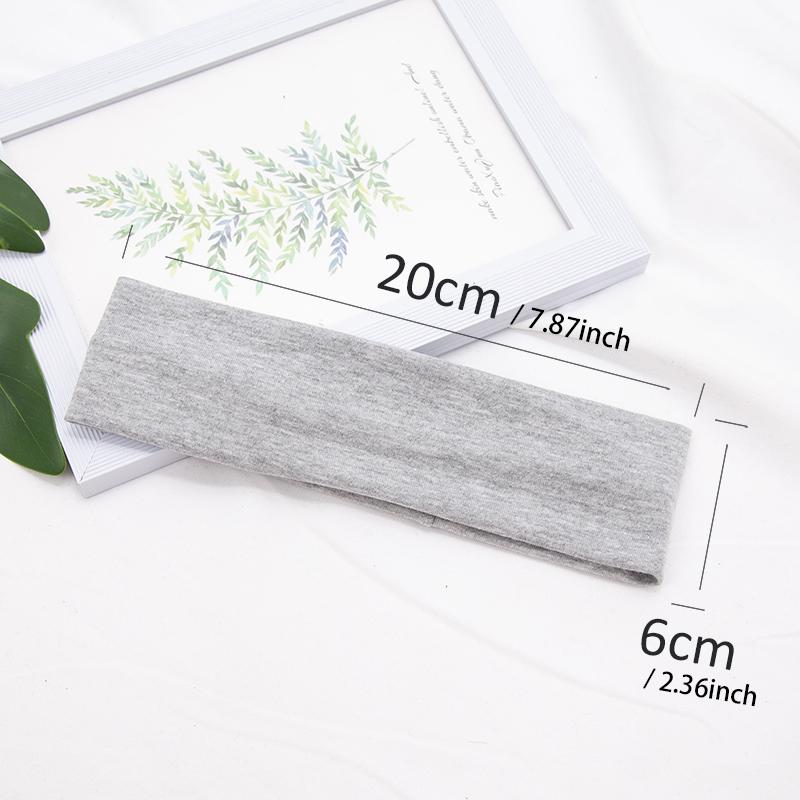 Хлопковые однотонные спортивные повязки на голову для спортзала, бега, йоги, повязки для волос от пота, высокоэластичные, для макияжа, женские, для тенниса, аксессуары для волос