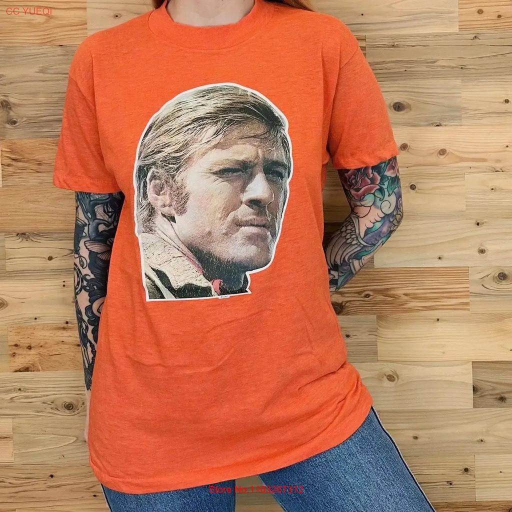Vintage Robert Redford Soft Thin Retro T Shirt Vintage Breathable Stretched Top For Everyday Wear Comfortable Fashion