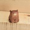 Деревянная фигурка медведя, миниатюрная статуэтка медведя, деревенское настольное украшение для детской комнаты в спальню