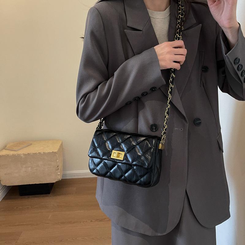 Сумка Женская Новая Мода Сумка-Цепочка с Бриллиантами Универсальная Повседневная Сумка-Мессенджер