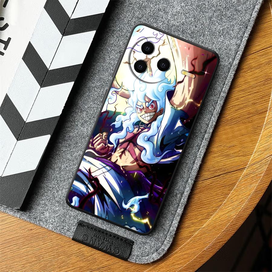 Чехол для Xiaomi Redmi 13C 9 K40 K80 Pro A3 A1 A2 Plus 14C 10 12C A5 A4 Черный Мягкий Чехол для Телефона One Piece Крутой Луффи