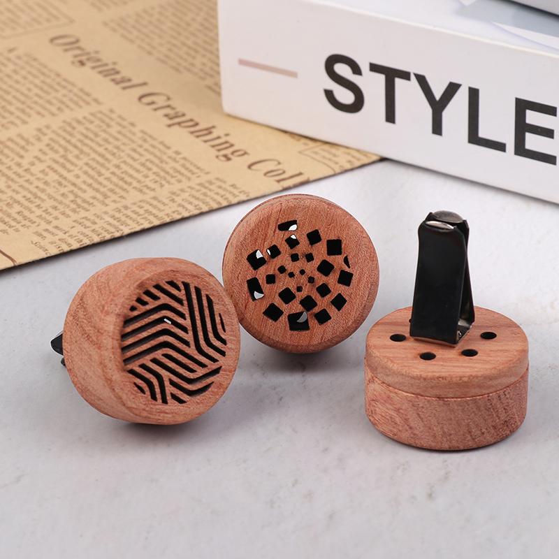 Деревянный резной ароматерапевтический диффузор для автомобиля, ароматизатор с эфирными маслами, автомобильный диффузор, зажим для вентиляционного отверстия, освежитель воздуха для автомобиля