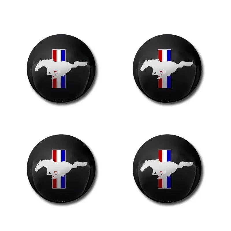 TQ0114pcs Car Hub Center Cover Car Logo Sticker Car Accessories For Ford Focus Mondeo Kuga Fiesta MK7 Escort Explorer Edge 2 4 MK2