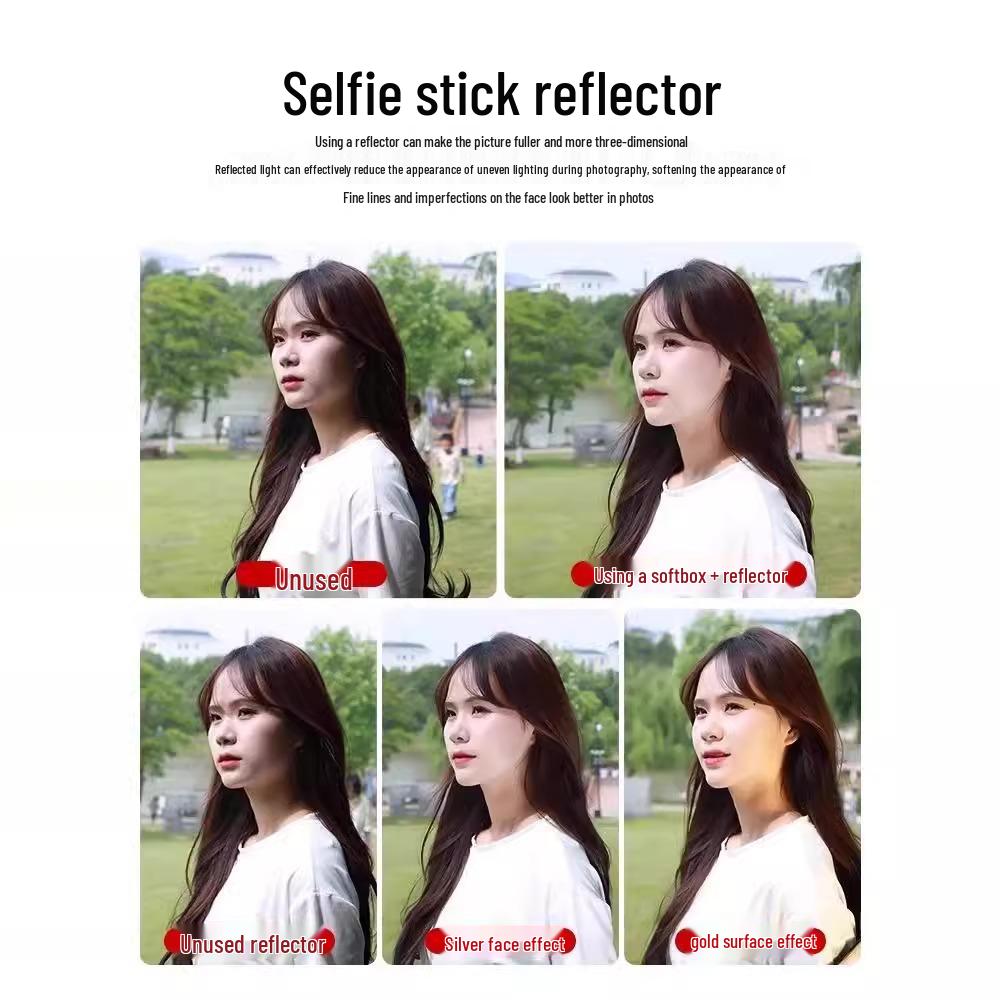 Мини Портативный Отражатель Заполняющий Свет: Кольцевая лампа для прямой трансляции «четыре в одном» со скидкой для новичков