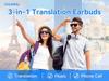 Bluetooth-наушники с ИИ-переводом, долгим временем работы от аккумулятора, активным шумоподавлением, сверхдолгим режимом ожидания и постоянным бесплатным переводом