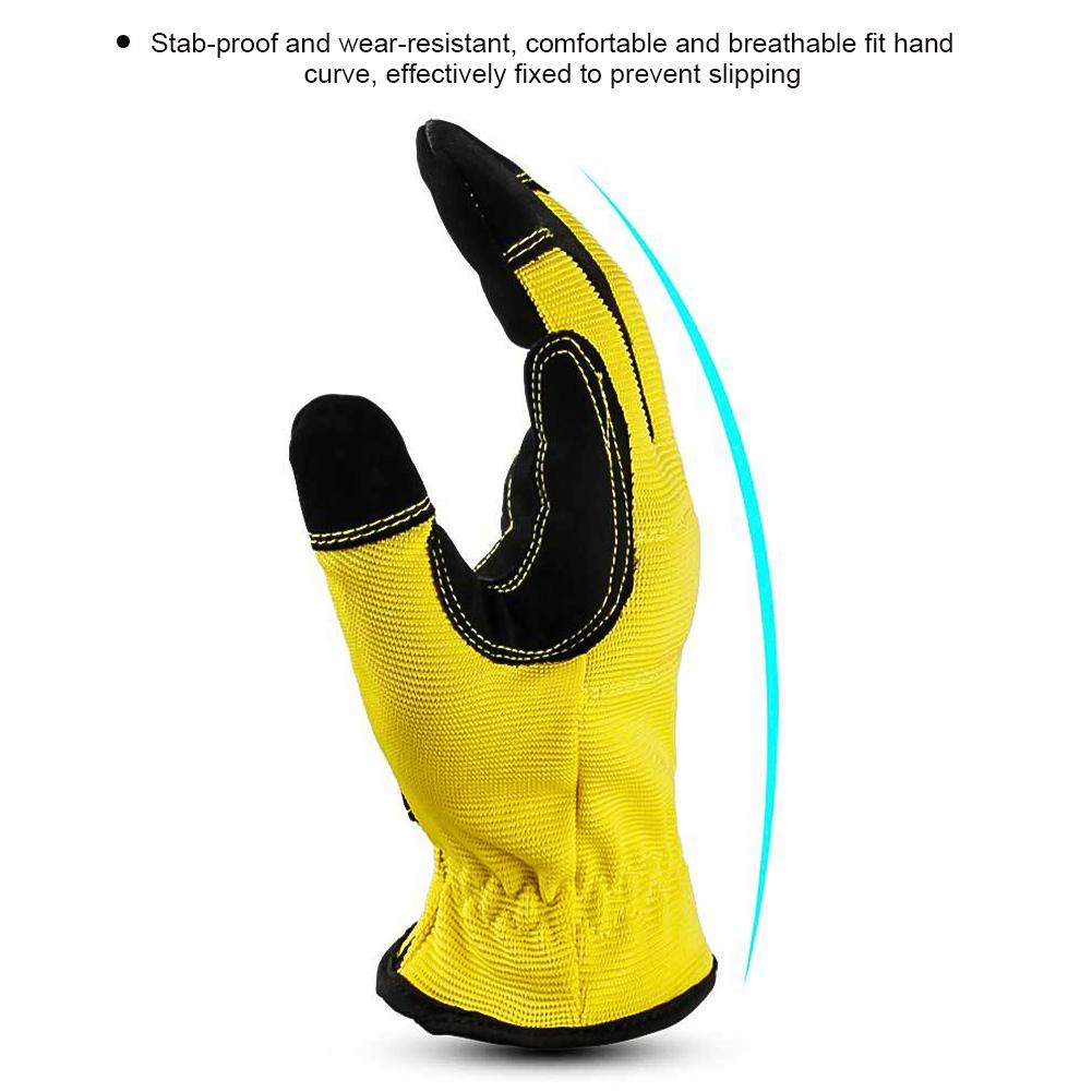 1 пара многофункциональных перчаток для садоводства из искусственной микрофибры, дышащие износостойкие перчатки для сенсорных экранов, защитные перчатки для труда
