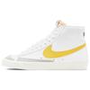 Blazer 77 Vintage Leather Retro Casual Slip Resistant Durable Mid Top Skate Shoes Men Sneakers White Yellow Brown BQ6806-113