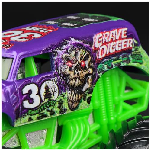 Monster Jam, Официальный монстр-трак Grave Digger, Литая машина, 1:Масштаб 64, Детская игрушка для мальчиков от 3 лет и старше