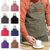 Canvas Kitchen Aprons Multi-pocket Barista Apron New Chef Work Apron  Kitchen