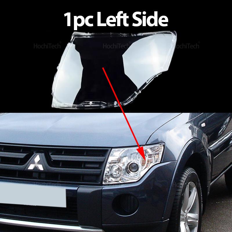 1 пара накладка на переднюю фару для Mitsubishi Pajero V87 V93 V97 2007-2020 Прозрачный абажур для фар автомобиля Защитная крышка