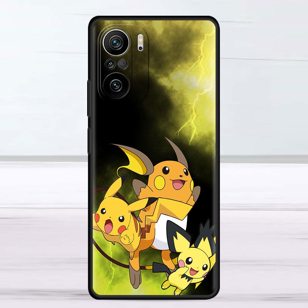 Чехол с милым изображением Покемона Пикачу для Xiaomi Redmi Note 111 9S 10 9 8 7 9A 9C 9i K40 8T 10C 9T K50, силиконовый чехол для телефона