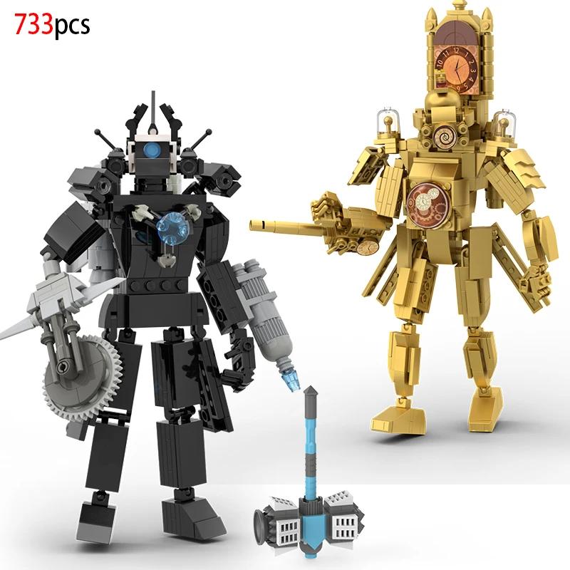 Moc Skibidi Туалет Фигурки Модель Блоки Titan Оператор Спикерман Строительные Игрушки Украшения Для Вечеринки Хэллоуин Подарки для Мальчиков