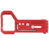 Telescopic Adjustment Vertical Shooting Aluminium Alloy L shape Quick Release Plate for SONY ILCE-7RM4 A7RIV A7R4 Mirrorless Camera(red )