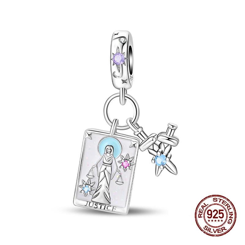 Медная Коллекция Таро Подвеска DIY Бусины Королева Скипетр Подходят для 3 мм Оригинального Браслета Ювелирные Изделия Подарки на День Рождения