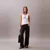 Calvin Klein Повседневный ребристый топ-майка с принтом 'Casual Babe' Женские топы 44C219G