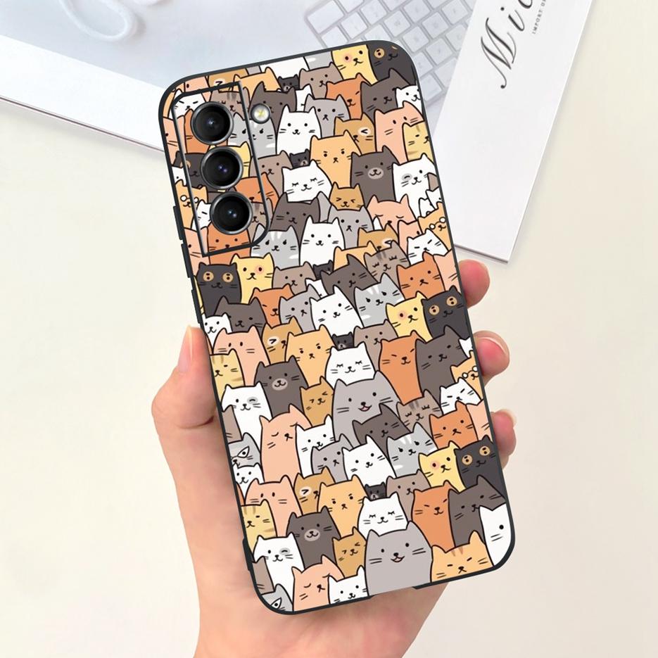 Чехол для Samsung Galaxy S22 Plus 5G Милые Астронавты Мультяшная Обложка Мягкий ТПУ Чехол для Телефона Для Samsung S22 Ultra S 22 S22+ Задняя Крышка