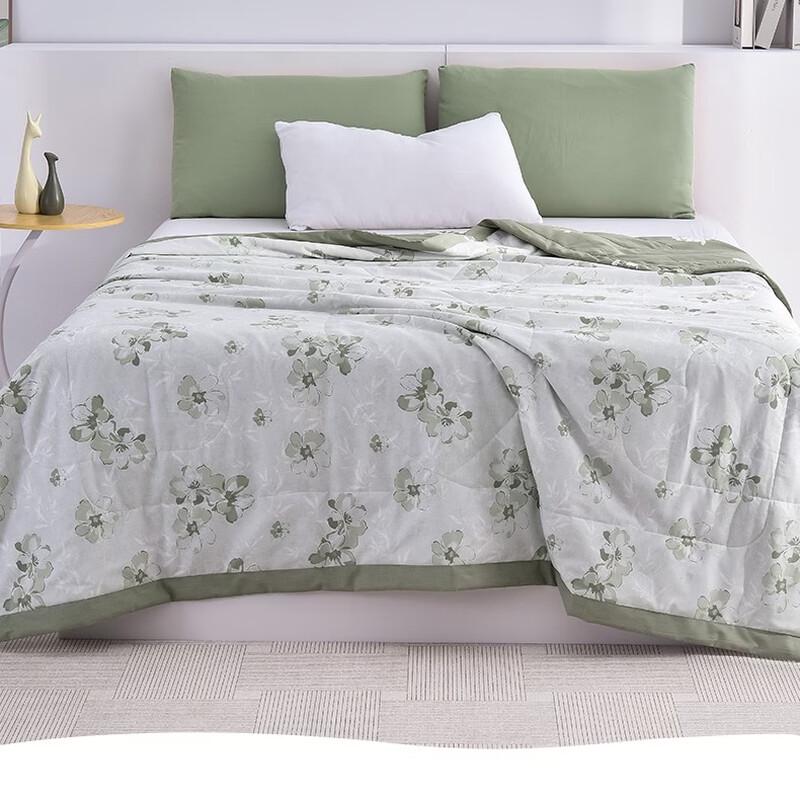 Летнее одеяло Hengyuanxiang Green Blossom из 100% хлопка