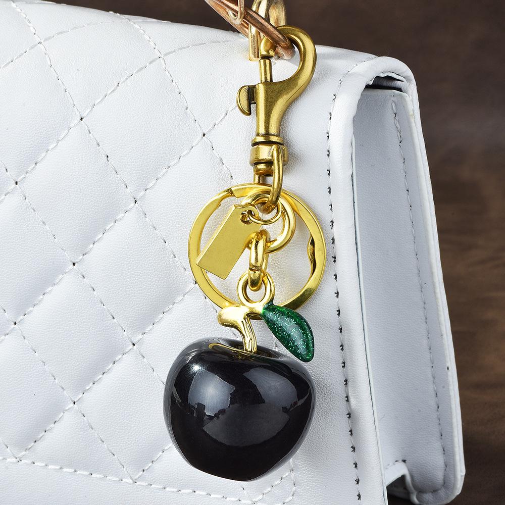 Изысканный брелок-подвеска в виде яблока: Милый брелок для сумки и автомобильный аксессуар