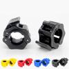 1 Pair Hexagon Fitness Barbell Clamps 25/30mm Barbell Collars Colorful Dumbbell Spin Lock Barbell