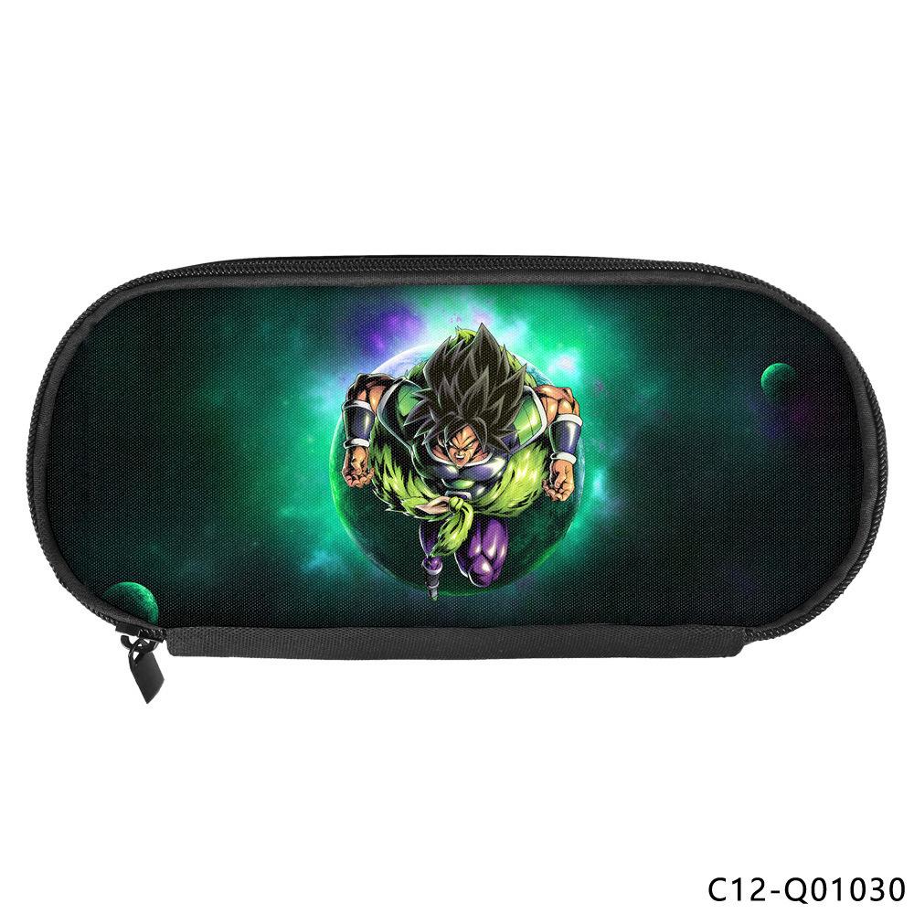 Полиэстеровая пенал с принтом Dragon Ball, Школьная пенал для канцелярии, Портативный пенал, Многофункциональная сумка для хранения
