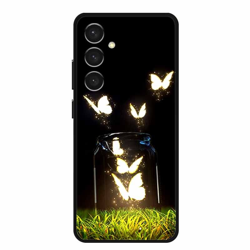 For Samsung S24 Plus Phone Case S24Plus Black Silicone Soft Back Cover Case For Samsung Galaxy S24 Plus Case S 24 Plus Funda Bag