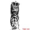 1 PC 480*170MM Large Temporary Tattoos Sleeve for Men Women Full Arm Selleve Tattoos Temporary Realistic Fake Wolf Tiger Lion Tattoo
