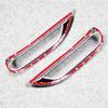 1Pair ABS Chrome Rear Fog Light Lamp Cover Trim For Nissan Qashqai J11 2014-2016