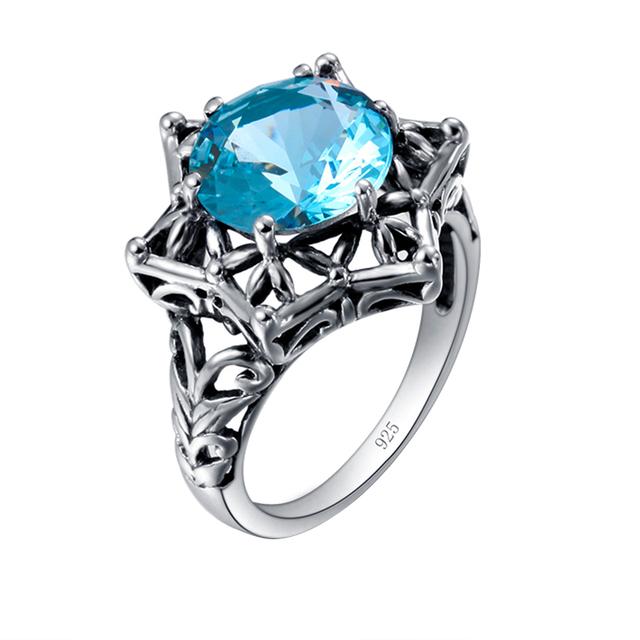 Кольца с фиолетовым аметистом и драгоценными камнями в форме звезды Давида для женщин из стерлингового серебра 925 пробы, модные ювелирные изделия, уникальный подарок ручной работы