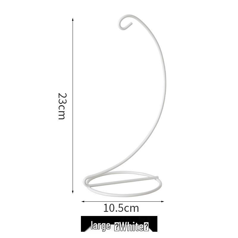 Modern Minimalist Hanging Glass Sphere with Iron Stand for Plants