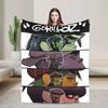 Одеяла музыкальной группы G-Gorillaz Супер теплые пушистые плюшевые одеяла для детей и взрослых, накидки для дивана, кресла, софы, кровати, покрывало