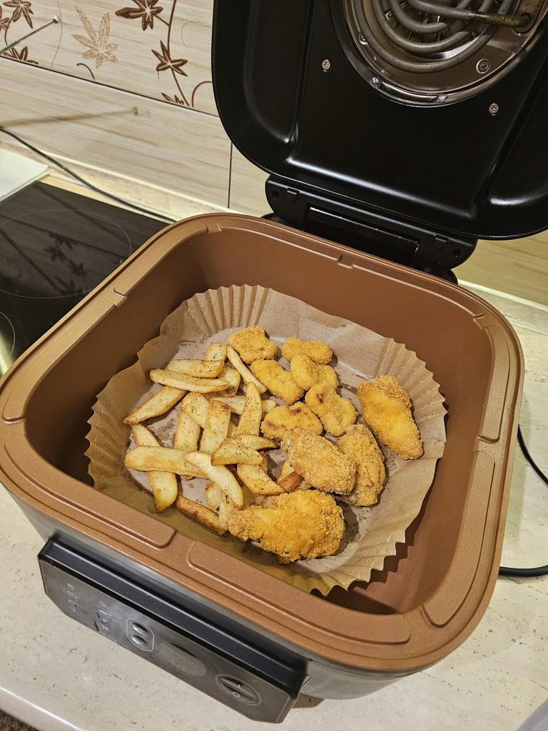 BAKING LINERS FOR FAT-FREE FRYER 50x PAPER + SILICONE