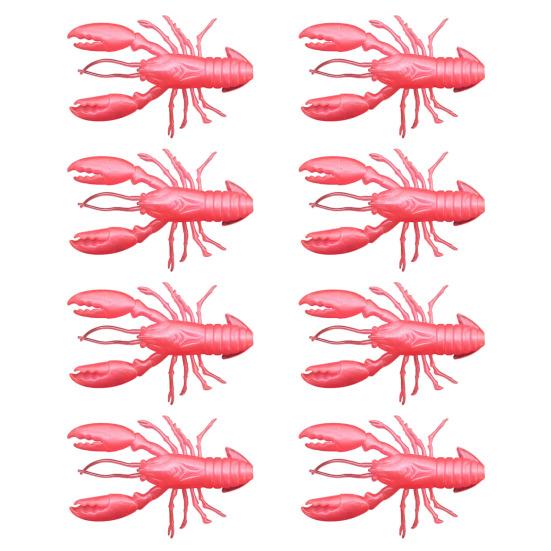 8 шт. Мягкие приманки Рыболовные приманки Реалистичный вид Яркий цвет Мини-размер Портативные Креветки Искусственные приманки