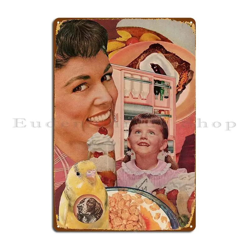Bird Milk Metal Sign Poster Design Wall Mural Classic Funny Cinema Tin Sign Poster