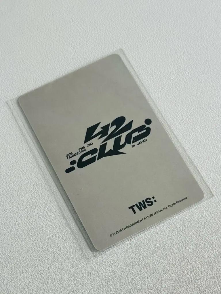 TWS New Milk Japan Fan Meeting 42 Membership Photocard
