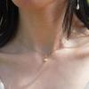 Modernlike 14k Gold-filled Silver Tray Pearl Necklace