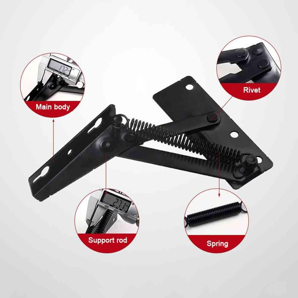 Furniture Cupboard Lift Up Stay Flap Top Cabinet Door Support Sprung Hinges Pallet Hidden Hinge