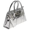 New Adidas Originals Polyurethane Hourglass Bag, Fishbone Bag, Handbag, Shoulder Bag, Crossbody Bag Regular Women's Silver JP0405
