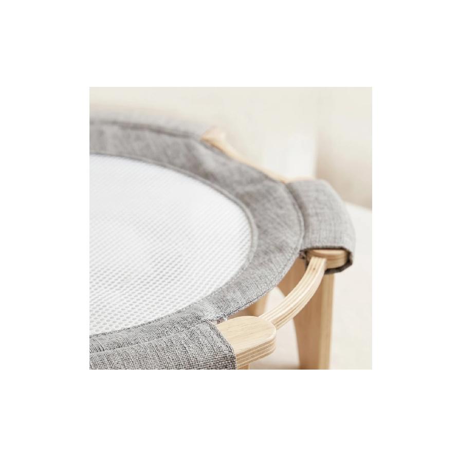 Elevated Cat Cat Lounger Breathable Cat Cat Lounger with Wooden Frame Pet Bed with Wooden Frame Supportive Sturdy for Cats