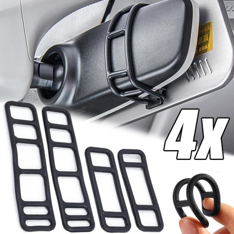 4-1 шт. силиконовый эластичный ремешок для автомобильного видеорегистратора, фиксированная повязка, зеркало заднего вида, видеорегистратор, фиксирующие резиновые ремни, аксессуары