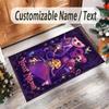 Personalized Crystal Velvet Carpet Custom Name Text,Poppy Playtime Anti Slip Area Rug For Home Decoration