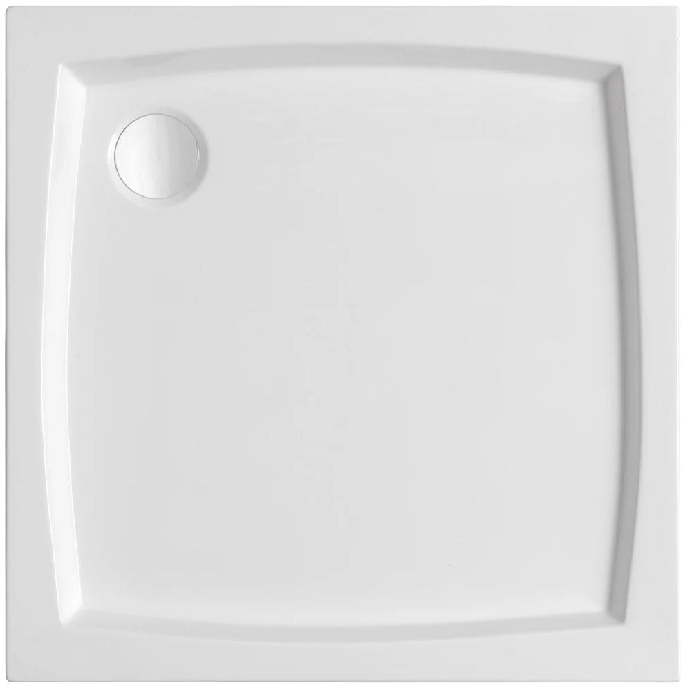 Compact square shower tray PATIO 80x80 + siphon
