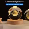 LF# 3D Crystal Ball Table Lamp Standing Ideal Birthday Gift for Teens Boys and G