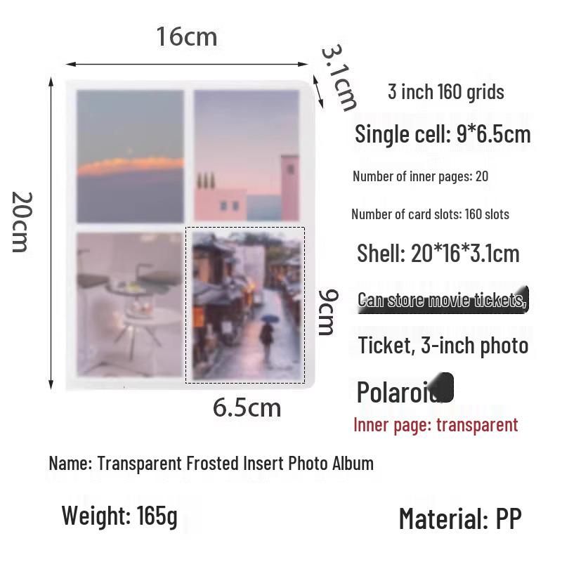 3-дюймовый фотоальбом Polaroid: Маленький держатель для карточек для фотографий, открыток, наклеек, билетов в кино и воспоминаний