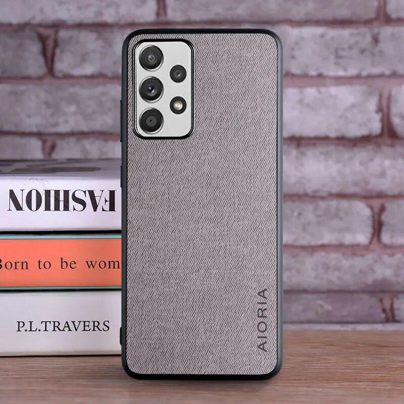 Чехол для Samsung Galaxy A52S 5G, роскошный текстильный кожаный мягкий жесткий чехол для телефона samsung a52s, чехол Funda