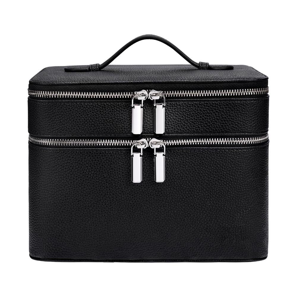 Storage Solution PU Material Cosmetic Bag Large Capacity Waterproof Toiletry Storage Aesthetic Pattern Travel Bag Travel