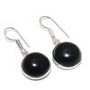 Серьги из стерлингового серебра 925 пробы с натуральным черным ониксом 1,26 дюйма m2G75