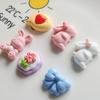10 шт. Новые Мини Милые Мультяшные Бабочки Кролики Смола Скрапбукинг DIY Украшения Заколки Аксессуары Декор Поделки A80