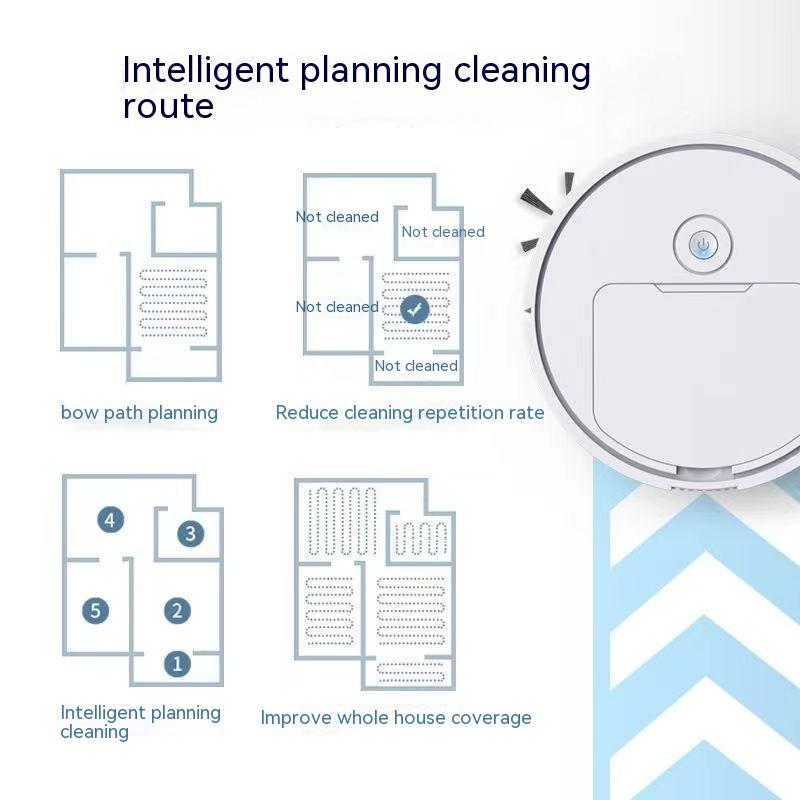 Автоматический подметальный робот-пылесос, умная машина для мытья полов, влажная и сухая перезаряжаемый бытовой увлажнитель двойного назначения